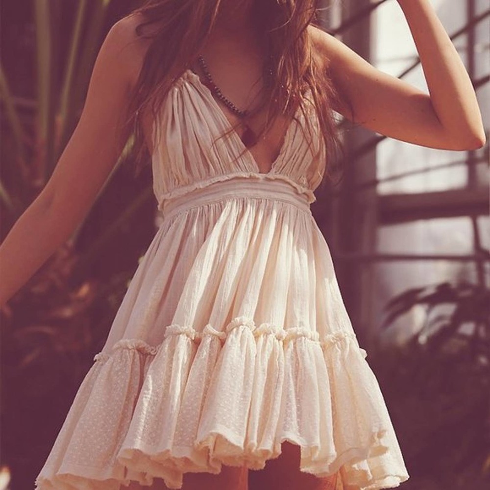 Free People 100-Degree Halter Dress Size Small